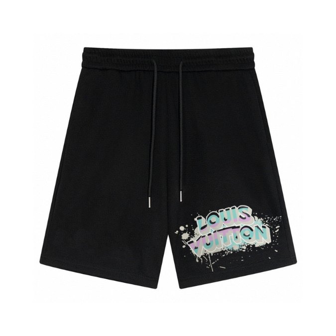 1-73-3 LV Shorts Black Splash Logo - Image 1