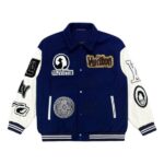 LV Jacket Blue White Patches