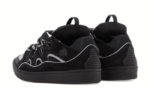 Curb Trainers In Black Leather - Image 3