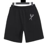 LV Shorts Black Embroidered Tools - Image 8