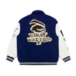 LV Jacket Blue White Patches - Image 2