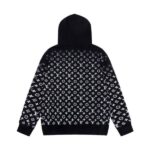 LV Hoodie Black Monogram Gradient - Image 2