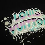 LV Shorts Black Splash Logo - Image 3