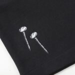 LV Shorts Black Embroidered Tools - Image 7