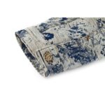 LV Jacket Distressed Floral Denim - Image 9