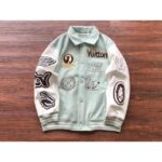 LV Jacket Leather and Wool Varsity - Image 4