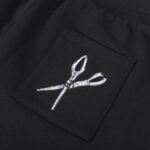 LV Shorts Black Embroidered Tools - Image 2