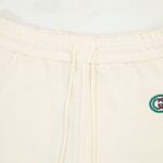 GG Shorts Beige Monogram Trim - Image 2