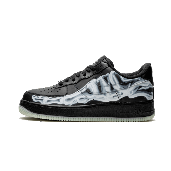 Air-Force-4-1 BLACK SKELETON HALLOWEEN - Image 1