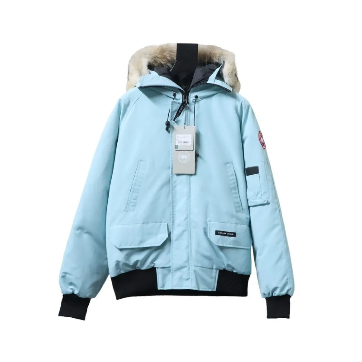 CG-Chilliwack-Bomber-Jacket-Short-Down-Jacket-Sky-Blue-1 CG Chilliwack Bomber Jacket Short Down Jacket Sky Blue - Image 1