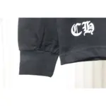 CHRM HRTS Back Damaged Horseshoe Crewneck Long Sleeve T Shirt Black - Image 7