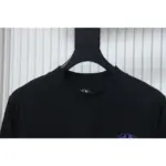 CHRM HRTS Blue Horseshoe Cross Long Sleeve T Shirt Black - Image 6