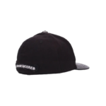 CHRM HRTS CH Cross Flat Snapback Hat Triple Black - Image 4