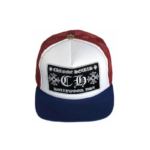 CHRM HRTS CH Hollywood Trucker Hat Red White Blue