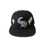 CHRM HRTS Cross Patch Baseball Hat Black