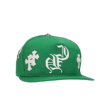 CHRM HRTS Cross Patch Baseball Hat Green - Image 2