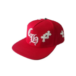 CHRM HRTS Cross Patch Baseball Hat Red - Image 3