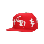 CHRM HRTS Cross Patch Baseball Hat Red - Image 4