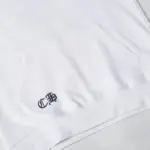 CHRM HRTS Cross Sanskrit Colorful Letters Embroidery Print Hoodie White - Image 11
