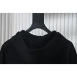 CHRM HRTS Cuff Sanskrit Print Zip-Up Hoodie Black - Image 6