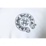 CHRM HRTS Cuff Sanskrit Print Zip-Up Hoodie White - Image 7