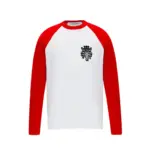 CHRM HRTS Dagger Baseball Shirt White Red