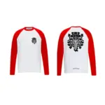 CHRM HRTS Dagger Baseball Shirt White Red - Image 3