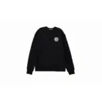CHRM HRTS Double Cross Logo CH Crew Neck Sweatshirt Black and White - Image 13