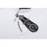 CHRM HRTS Double Cross Logo CH Crew Neck Sweatshirt Black and White - Image 6