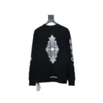CHRM HRTS Fleur Cross Long Sleeve T Shirt Black - Image 2