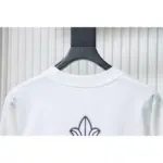 CHRM HRTS Fleur Cross Long Sleeve T Shirt White - Image 3