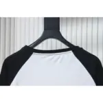 CHRM HRTS Horseshoe Neck Logo Long-Sleeve T Shirt Black White - Image 5
