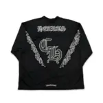CHRM HRTS Long Sleeve Hockey Jersey Black - Image 2