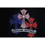 CHRM HRTS Multi Color Cross Hoodie Black - Image 4