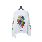 CHRM HRTS Multi Color Cross Logo Long Sleeves T shirt White - Image 8