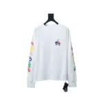 CHRM HRTS Multi Color Cross Logo Long Sleeves T shirt White