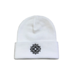 CHRM HRTS Plus Cross Beanie White