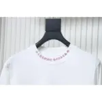 CHRM HRTS Purple Neck Logo Long Sleeve T-Shirt White - Image 4