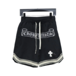 CHRM HRTS Sanskrit Embroidery Shorts Black