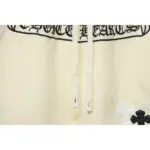 CHRM HRTS Sanskrit Embroidery Shorts Cream - Image 3