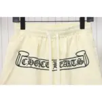 CHRM HRTS Sanskrit Embroidery Shorts Cream - Image 5