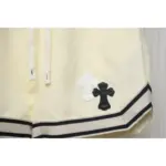 CHRM HRTS Sanskrit Embroidery Shorts Cream - Image 6