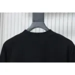 CHRM HRTS Yellow Neck Logo Long Sleeve T Shirt Black - Image 3