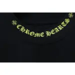 CHRM HRTS Yellow Neck Logo Long Sleeve T Shirt Black - Image 5