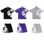 DNM TRS Big Cotton Wreath Short Summer Coordinated Set
