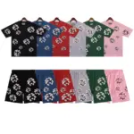DNM TRS Cactus Tears Wreath Short Summer Coordinated Set