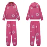 DNM TRS Cashmere Swarovski Cotton Wreath Zip Hoodie & Sweatpant Set