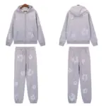 DNM TRS Cashmere Swarovski Cotton Wreath Zip Hoodie & Sweatpant Set