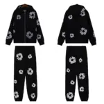 DNM TRS Cashmere Swarovski Cotton Wreath Zip Hoodie & Sweatpant Set
