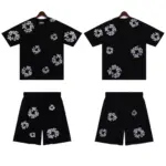 DNM TRS Glitter Patch Floral Print Short Summer Coordinated Set - Image 6